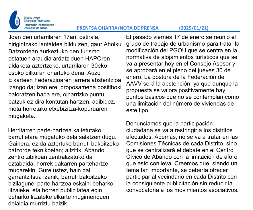 Viviendas turísticas